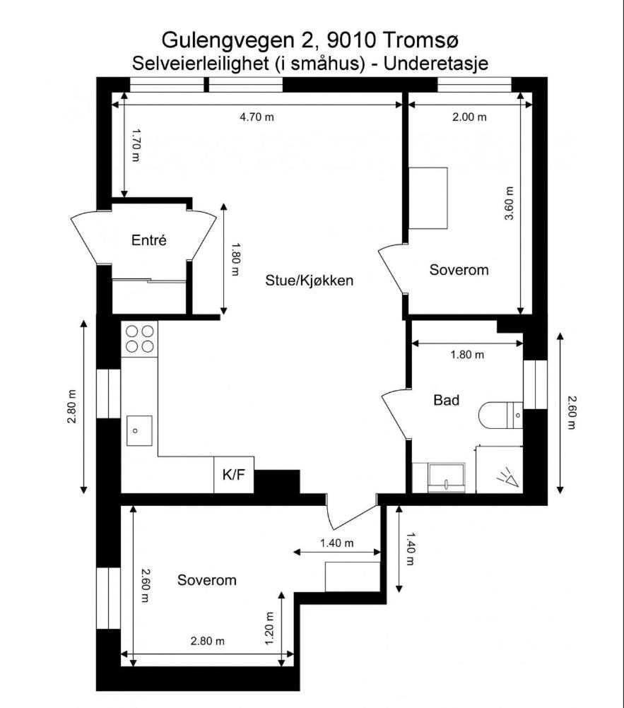 Entire 2-bedroom With Private Entrance Near Centre Appartement